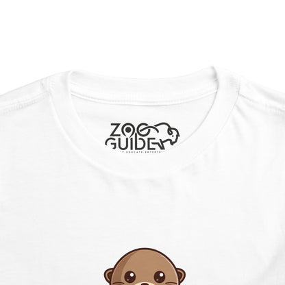 Otter Kawaii Style Toddler Tee Shirt by Zoo Guide™