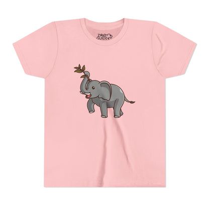 African Elephant Kawaii Style Youth Tee Shirt by Zoo Guide™