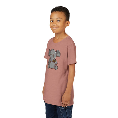 African Elephant Kawaii Style Youth Tee Shirt by Zoo Guide™