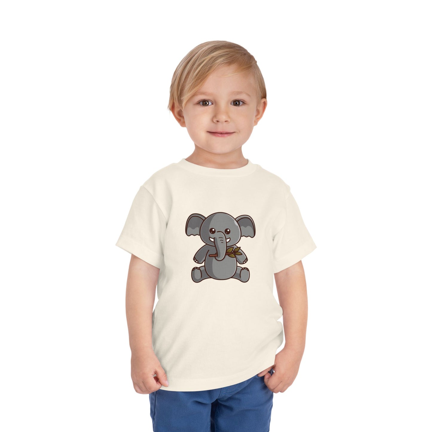 African Elephant Kawaii Style Toddler Tee Shirt by Zoo Guide™