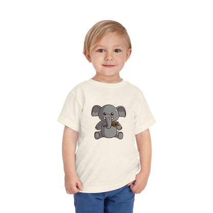 African Elephant Kawaii Style Toddler Tee Shirt by Zoo Guide™