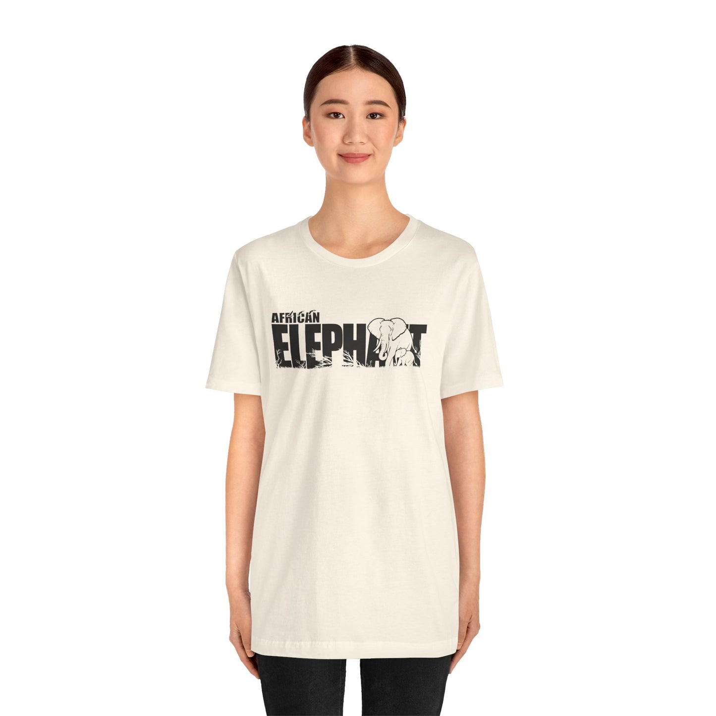 AFRICAN ELEPHANT Adult Unisex Tee Shirt by Zoo Guide™