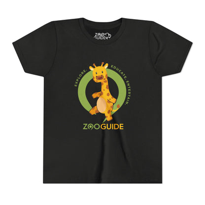 Giraffe Dancing in Zoo Guide™ Waypoint Icon Youth Tee Shirt by Zoo Guide™