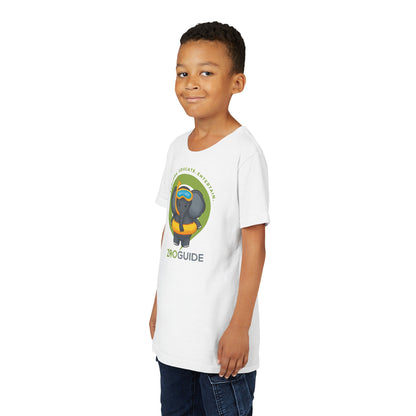 African Elephant "Beach Day" in Zoo Guide™ Waypoint Icon Youth Tee Shirt by Zoo Guide™