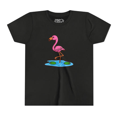 Flamingo Kawaii Style Youth Tee Shirt by Zoo Guide™