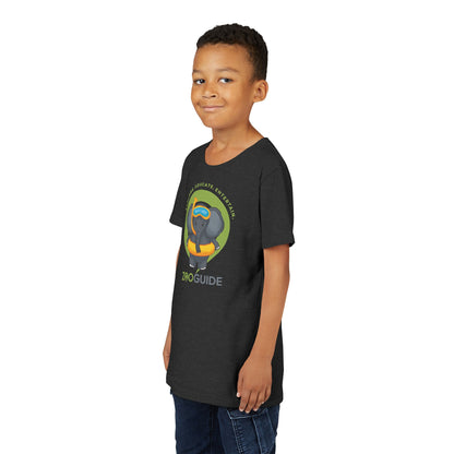 African Elephant "Beach Day" in Zoo Guide™ Waypoint Icon Youth Tee Shirt by Zoo Guide™