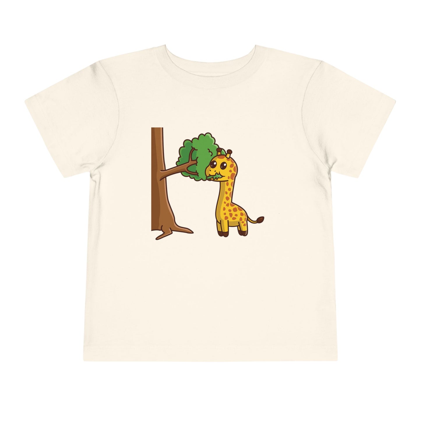 Giraffe Snackin' Kawaii Style Toddler Tee Shirt by Zoo Guide™