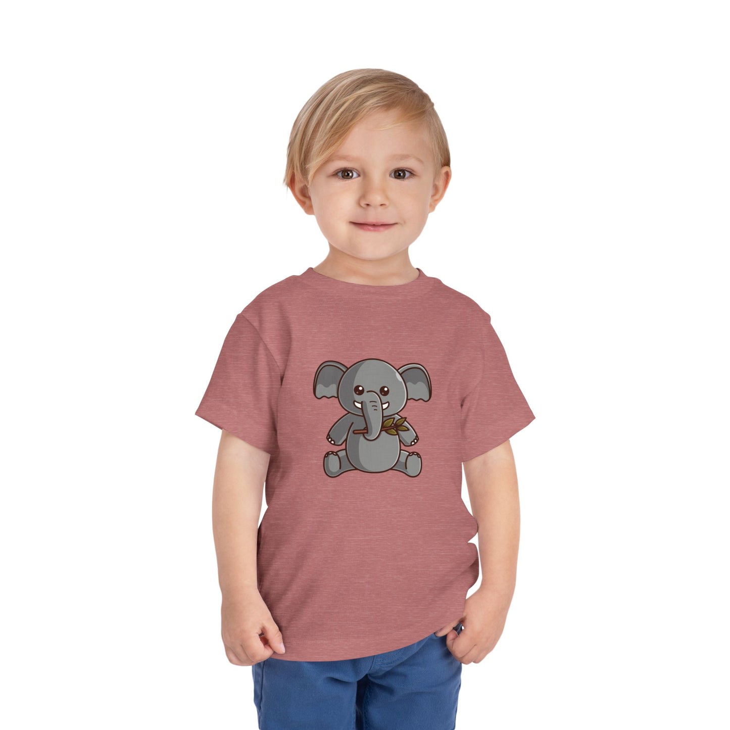 African Elephant Kawaii Style Toddler Tee Shirt by Zoo Guide™