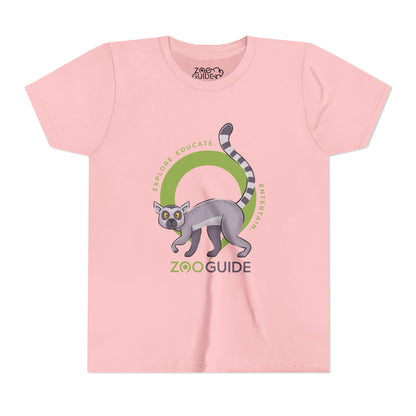 Ring-tailed Lemur in Zoo Guide™ Waypoint Icon Youth Tee Shirt by Zoo Guide™