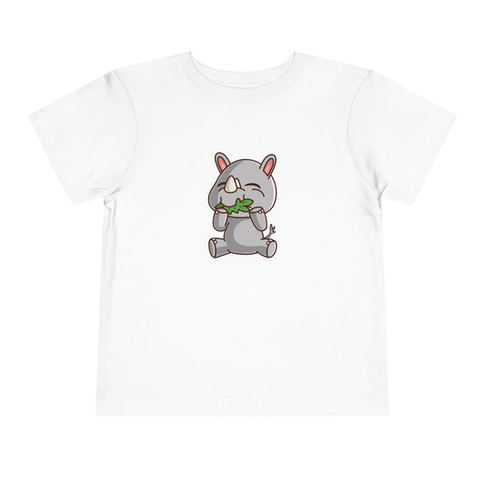 Rhino Snakin' Kawaii Style Toddler Tee Shirt by Zoo Guide™