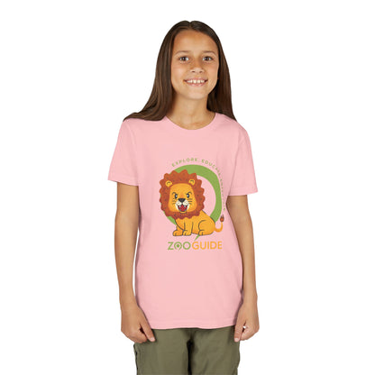 Lion Roaring in Zoo Guide™ Waypoint Icon Youth Tee Shirt by Zoo Guide™