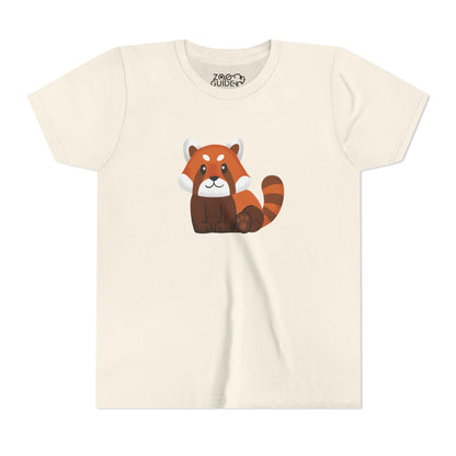 Red Panda Sitting Youth Tee Shirt by Zoo Guide™