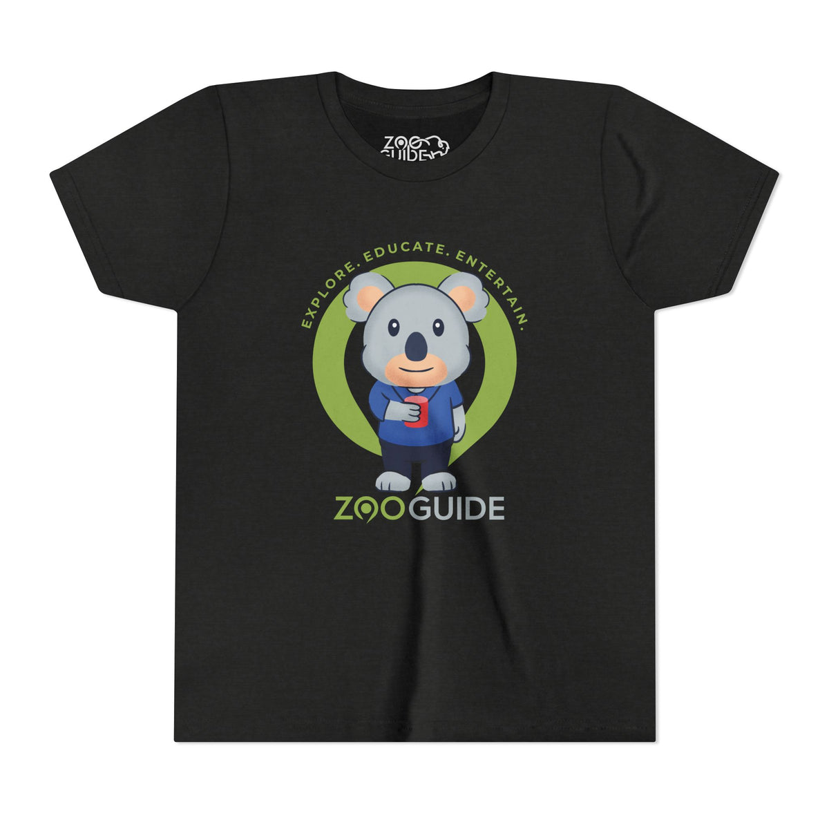 Koala with Cup in Zoo Guide™ Waypoint Icon Youth Tee Shirt by Zoo Guide™