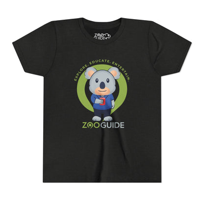 Koala with Cup in Zoo Guide™ Waypoint Icon Youth Tee Shirt by Zoo Guide™