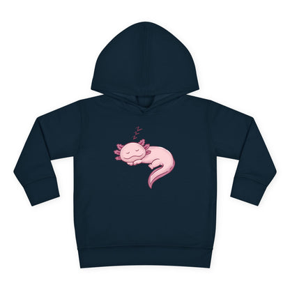 Axolotl Sleeping Toddler Pullover Fleece Hoodie by Zoo Guide™