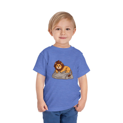 African Lion Hippo Kawaii Style Toddler Tee Shirt by Zoo Guide™