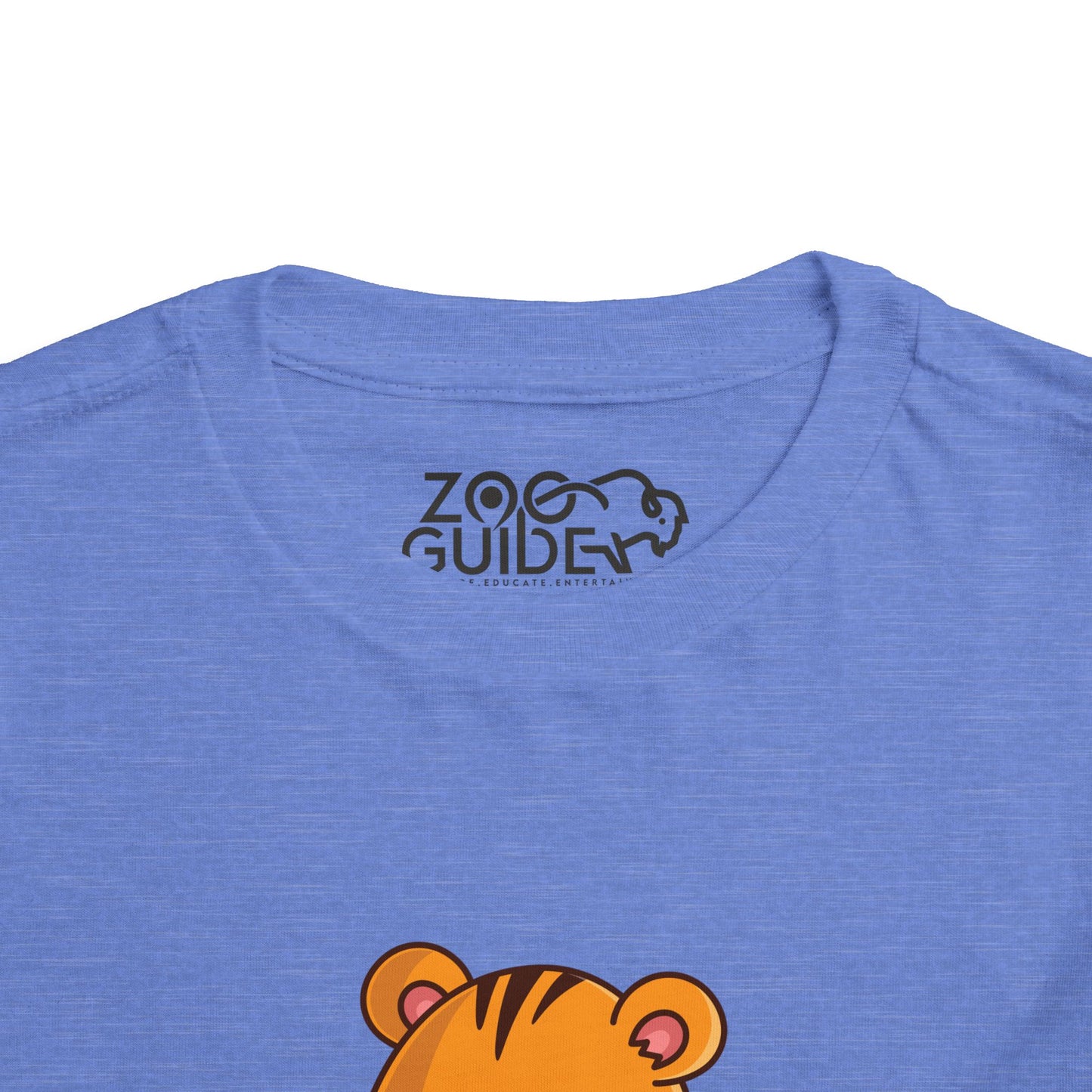 Tiger Snakin' Kawaii Style Toddler Tee Shirt by Zoo Guide™