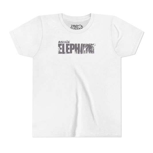 ASIAN ELEPHANT Youth Tee Shirt by Zoo Guide™