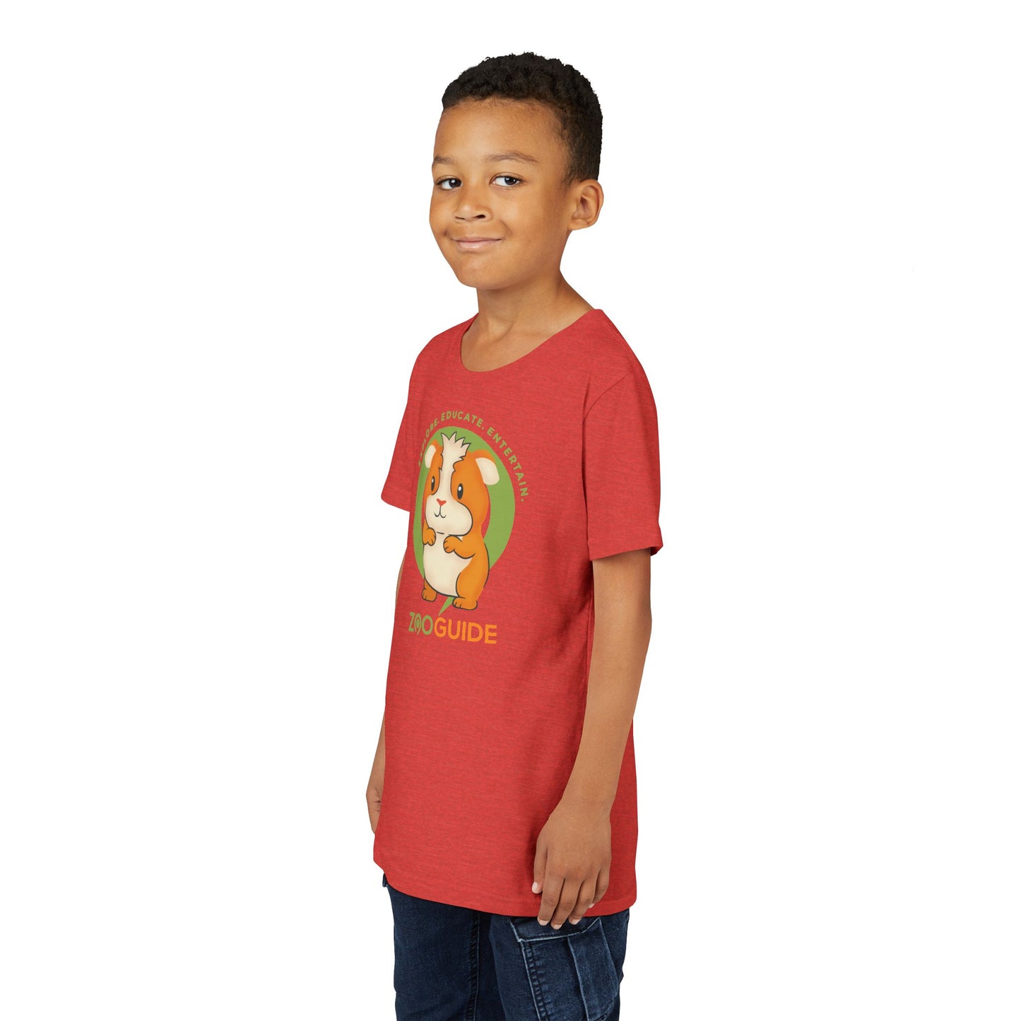 Guinea Pig Standing in Zoo Guide™ Waypoint Icon Youth Tee Shirt by Zoo Guide™