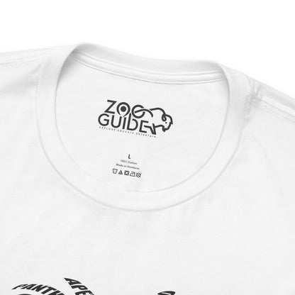 Lion Head Word Art Adult Unisex Short Sleeve Tee