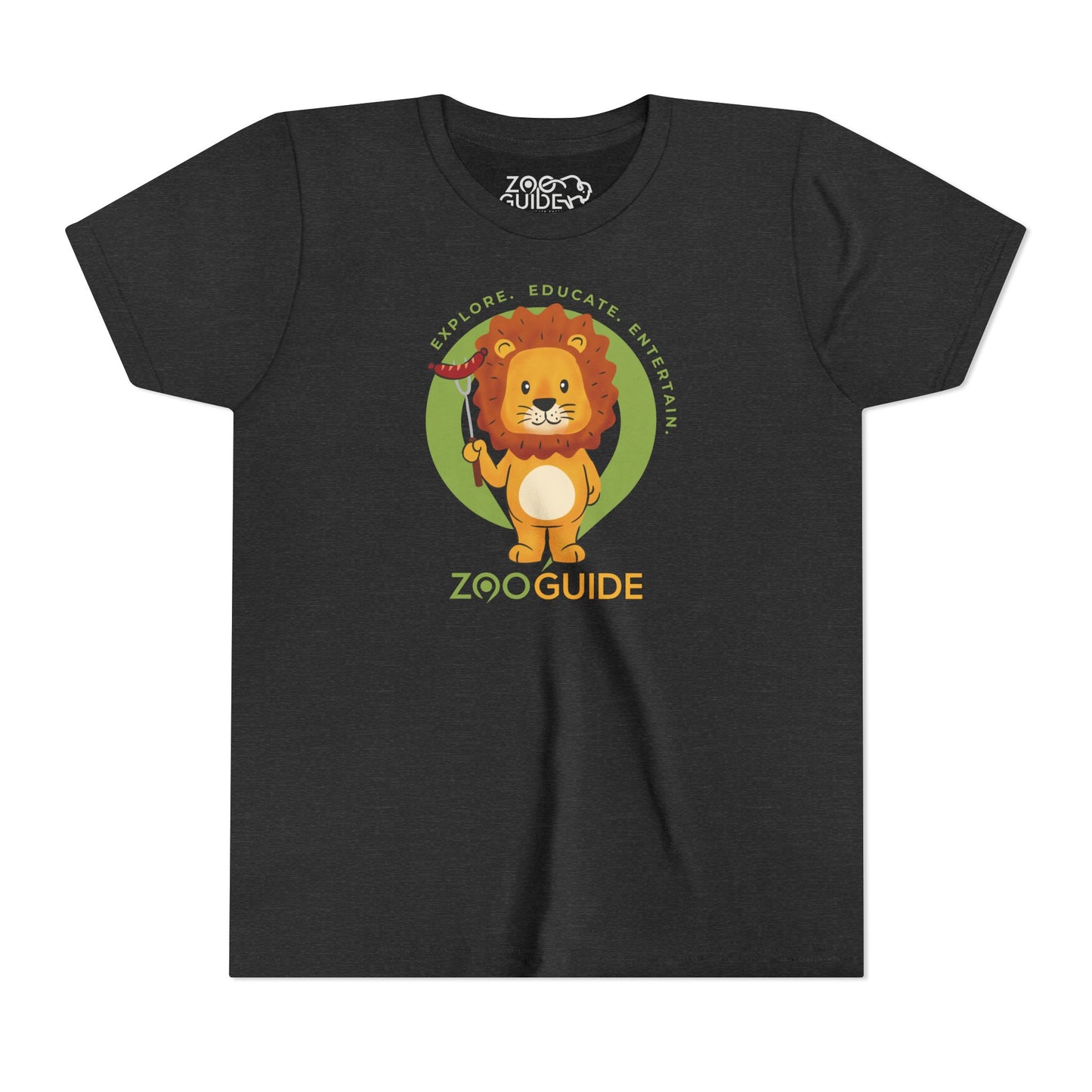 African Lion Grill Master in Zoo Guide™ Waypoint Icon Youth Tee Shirt by Zoo Guide™