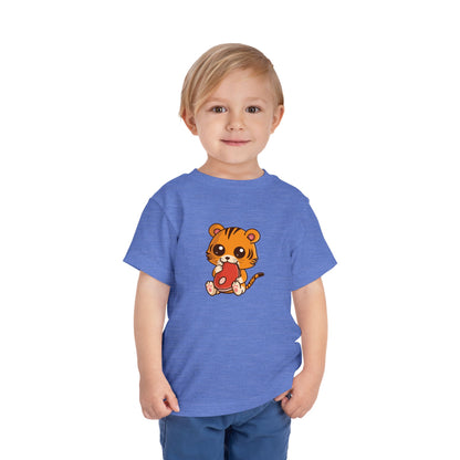 Tiger Snakin' Kawaii Style Toddler Tee Shirt by Zoo Guide™