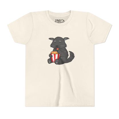Binturong Eating Popcorn Youth Tee Shirt by Zoo Guide™