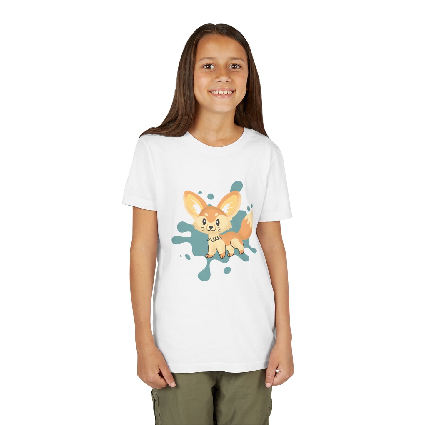 Fennec Fox Color Splash Youth Tee Shirt by Zoo Guide™