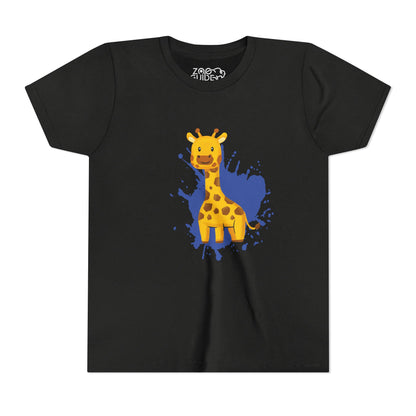 Giraffe Color Splash Youth Tee Shirt by Zoo Guide™