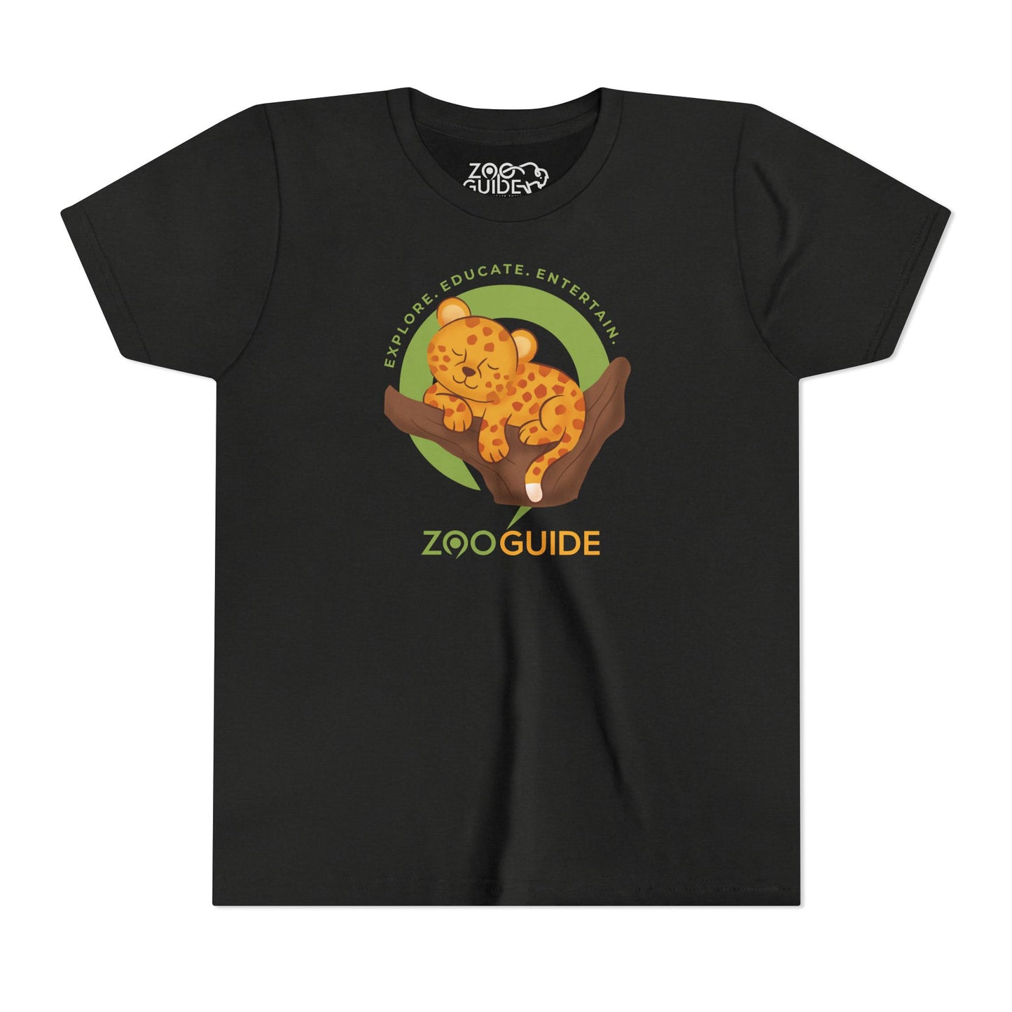 African Leopard in Tree in Zoo Guide™ Waypoint Icon Youth Tee Shirt by Zoo Guide™