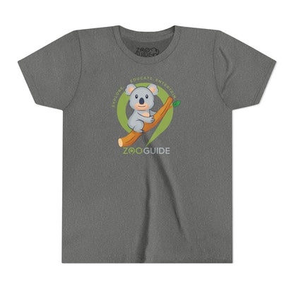 Koala on Branch in Zoo Guide™ Waypoint Icon Youth Tee Shirt by Zoo Guide™