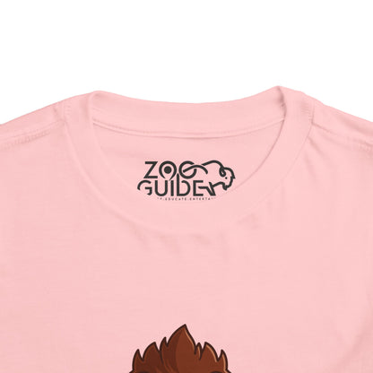 African Lion Kawaii Style Toddler Tee Shirt by Zoo Guide™