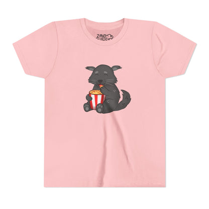 Binturong Eating Popcorn Youth Tee Shirt by Zoo Guide™