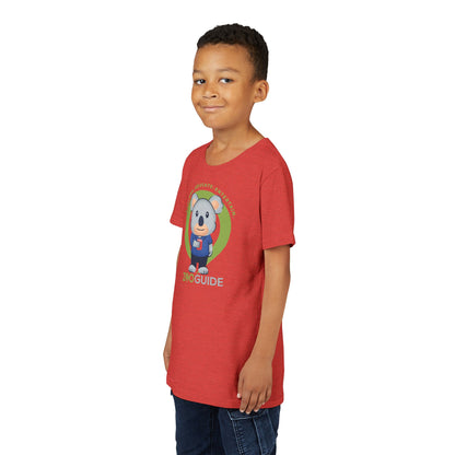 Koala with Cup in Zoo Guide™ Waypoint Icon Youth Tee Shirt by Zoo Guide™