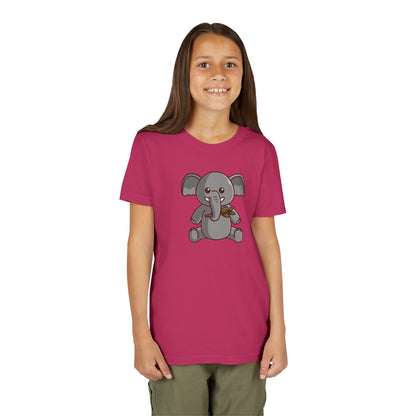 African Elephant Kawaii Style Youth Tee Shirt by Zoo Guide™