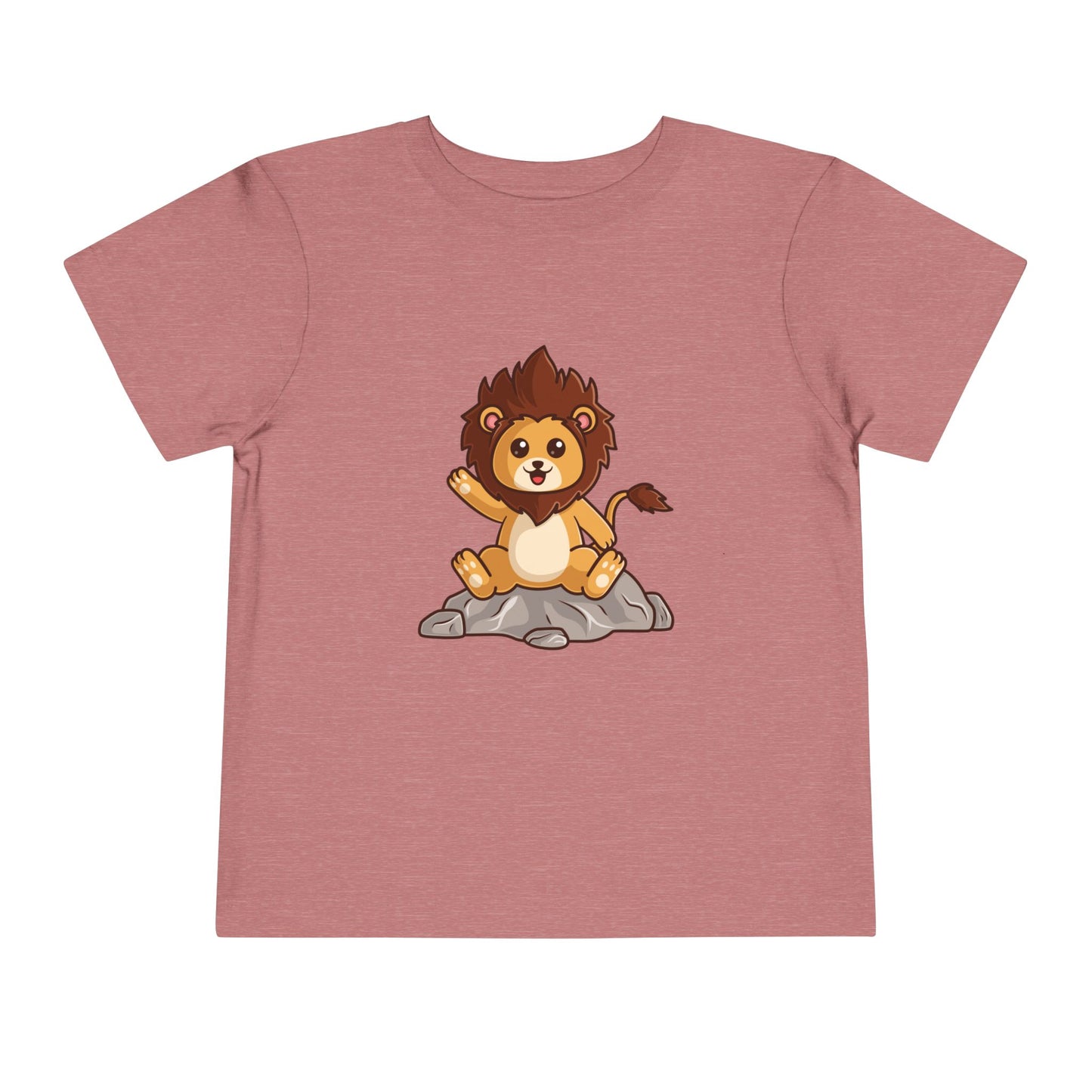 African Lion Kawaii Style Toddler Tee Shirt by Zoo Guide™