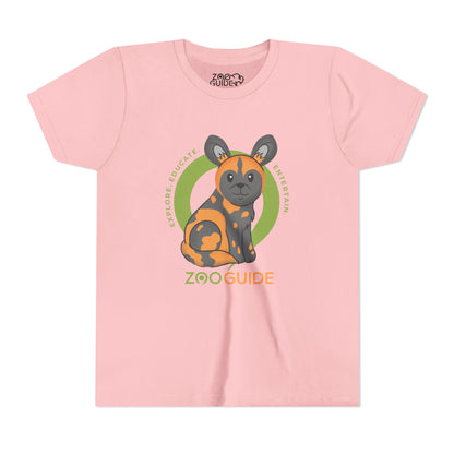 African Painted Dog in Zoo Guide™ Waypoint Icon Youth Tee Shirt by Zoo Guide™
