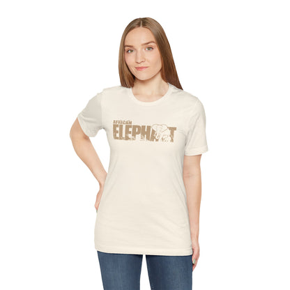 AFRICAN ELEPHANT Adult Unisex Tee Shirt by Zoo Guide™