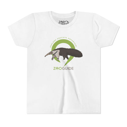 Giant Anteater in Zoo Guide™ Waypoint Icon Youth Tee Shirt by Zoo Guide™