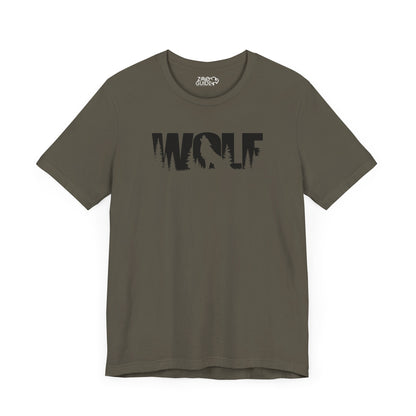 WOLF Adult Unisex Tee Shirt by Zoo Guide™