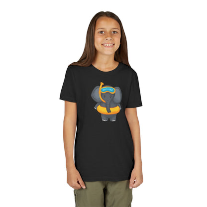 African Elephant "Beach Day" Youth Tee Shirt by Zoo Guide™