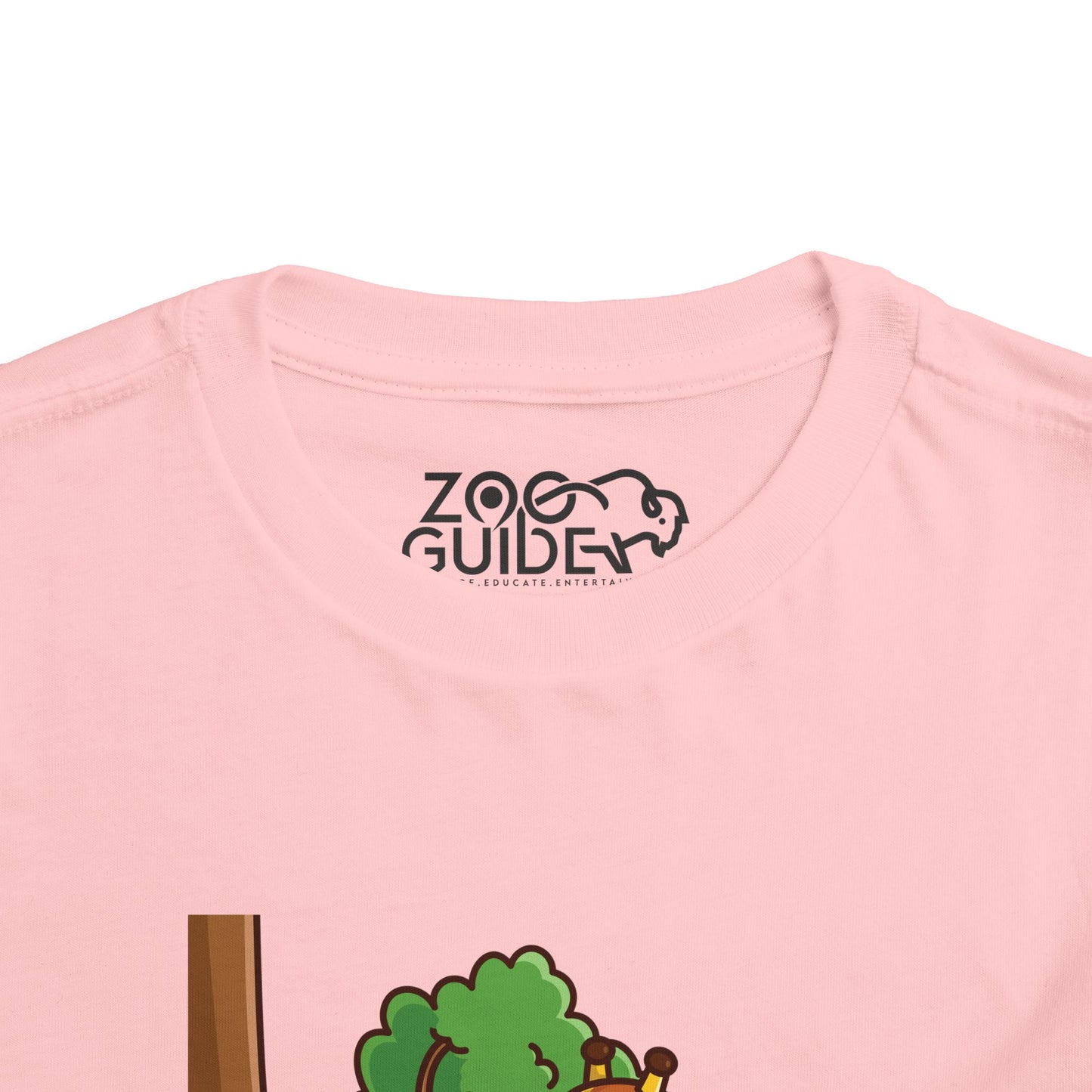 Giraffe Snackin' Kawaii Style Toddler Tee Shirt by Zoo Guide™