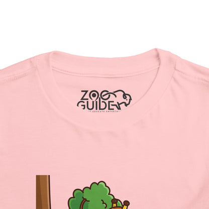 Giraffe Snackin' Kawaii Style Toddler Tee Shirt by Zoo Guide™