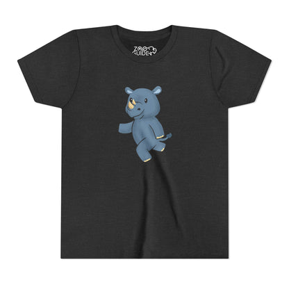 Rhino Running Youth Tee Shirt by Zoo Guide™