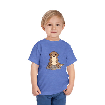 Otter Kawaii Style Toddler Tee Shirt by Zoo Guide™