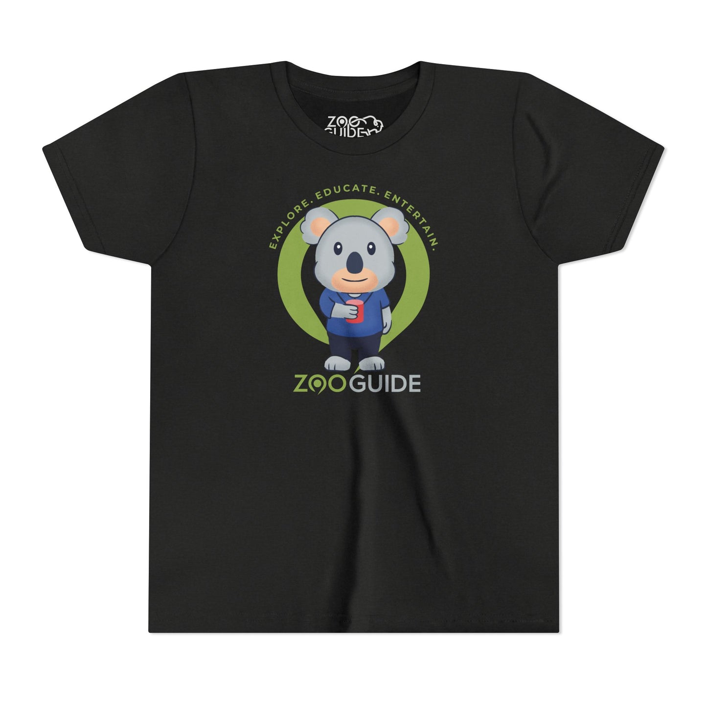 Koala with Cup in Zoo Guide™ Waypoint Icon Youth Tee Shirt by Zoo Guide™