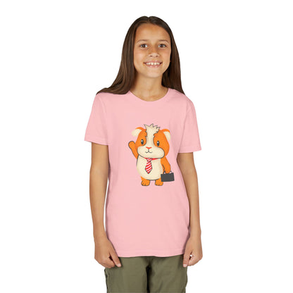 Guinea Pig "Off to Work" Youth Tee Shirt by Zoo Guide™