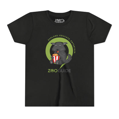 Binturong Eating Popcorn in Zoo Guide™ Waypoint Icon Youth Tee Shirt by Zoo Guide™