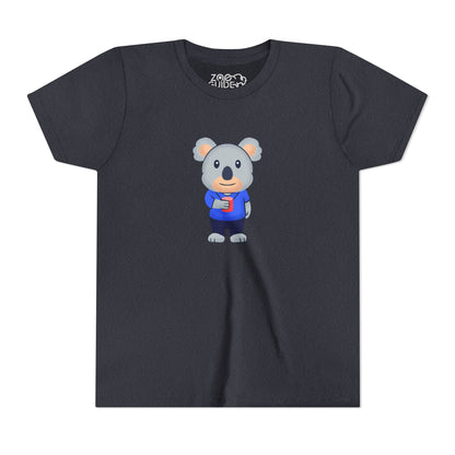 Koala with Cup Youth Tee Shirt by Zoo Guide™
