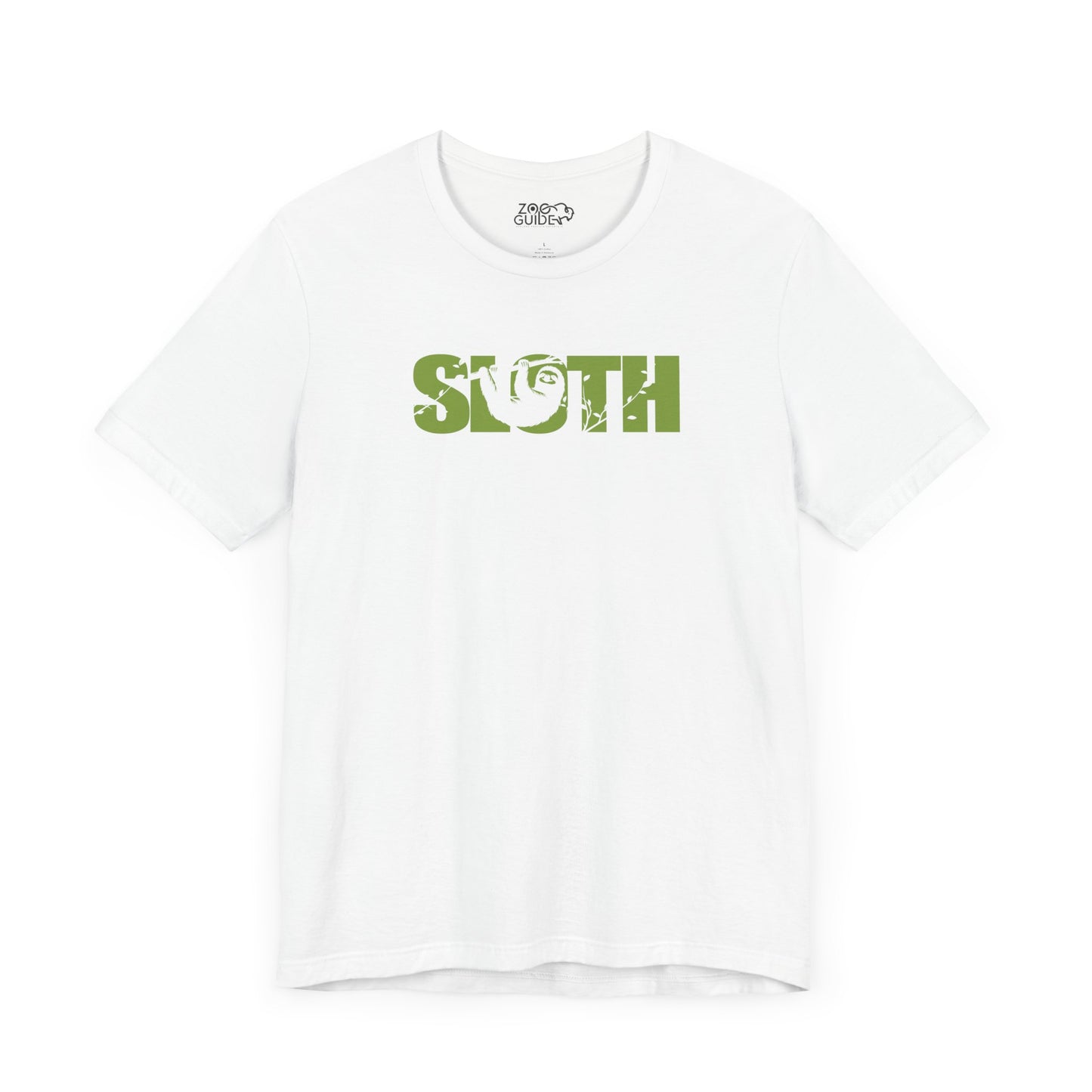 SLOTH Color Adult Unisex Tee Shirt by Zoo Guide™